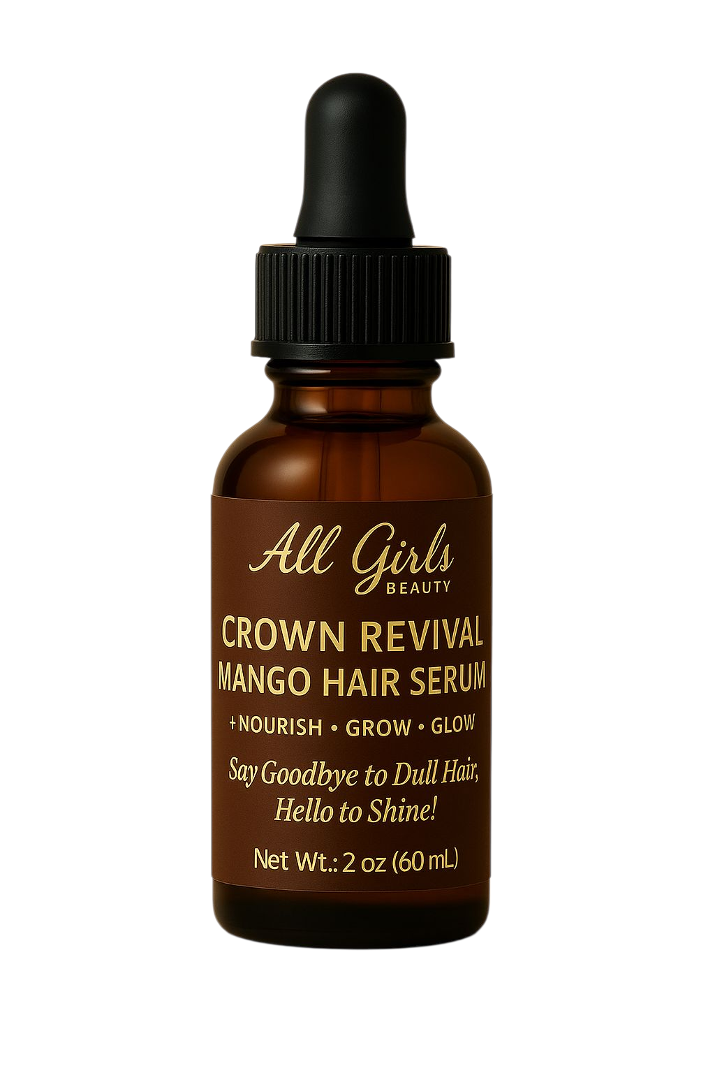Crown Revival Mango Hair Serum – Nourish • Grow • Glow (2 oz / 60 mL)